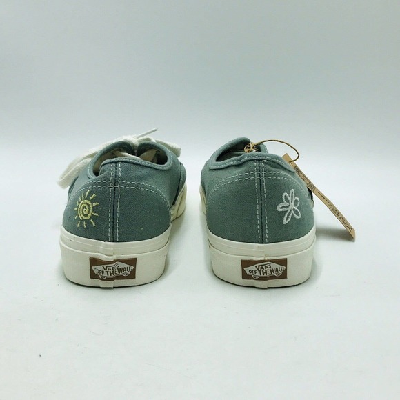 Vans Men's 9.5 Women's 11 Canvas Sneakers Eco Theory Green Peace Leaf NWT - Picture 4 of 7